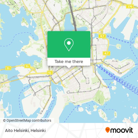 Aito Helsinki map