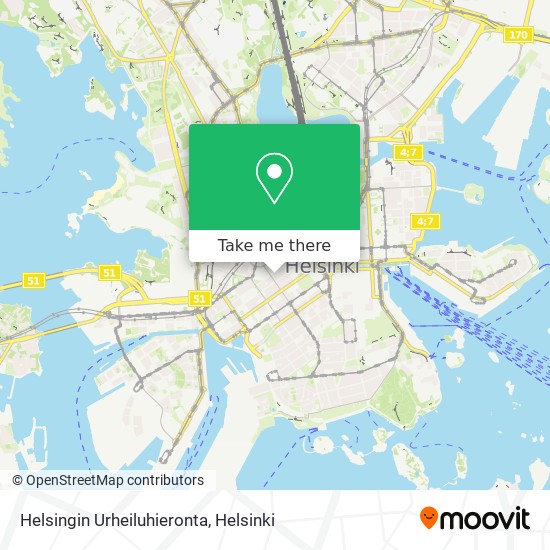 Helsingin Urheiluhieronta map