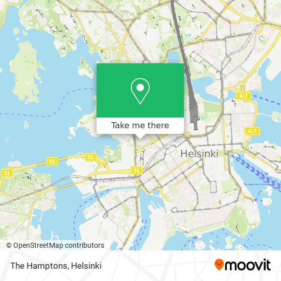 The Hamptons map