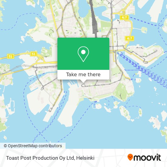 Toast Post Production Oy Ltd map