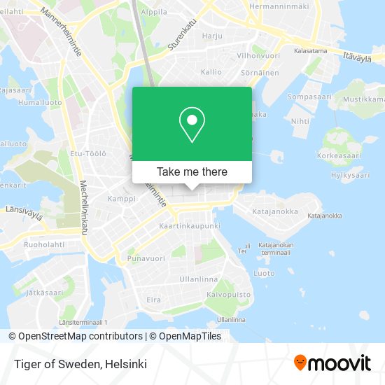 Tiger of Sweden map