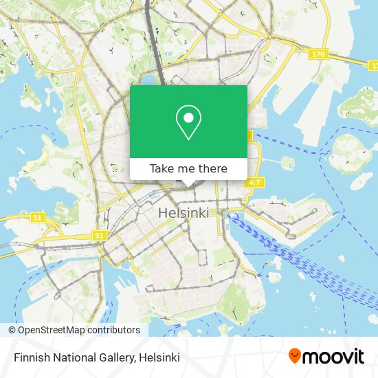 Finnish National Gallery map