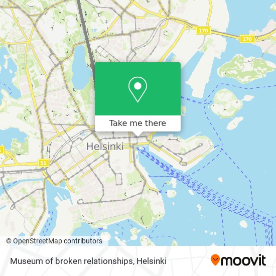 Museum of broken relationships map
