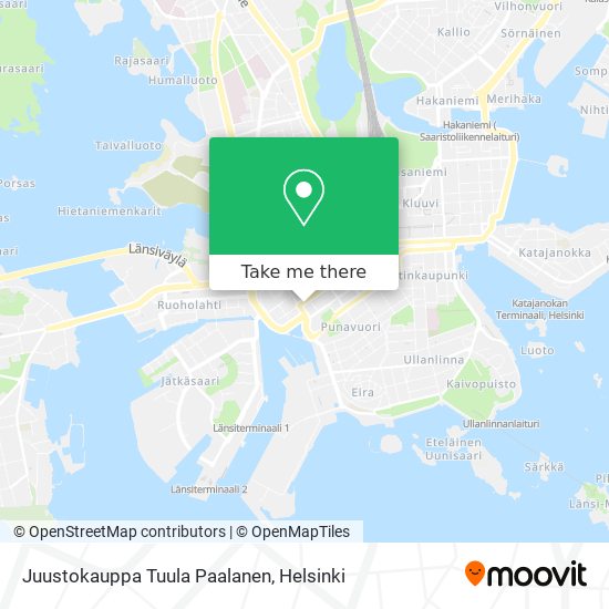 Juustokauppa Tuula Paalanen map