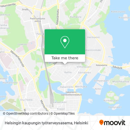 Helsingin kaupungin työterveysasema map