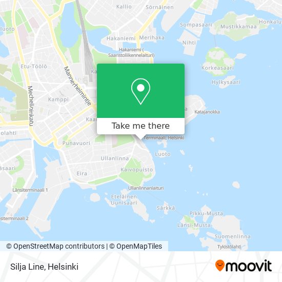 How to get to Silja Line in Helsinki by Bus, Tram, Train or Metro?