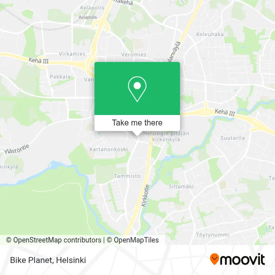 Bike Planet map