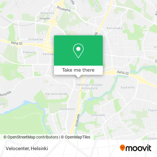 Velocenter map