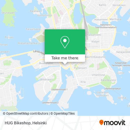 HUG Bikeshop map