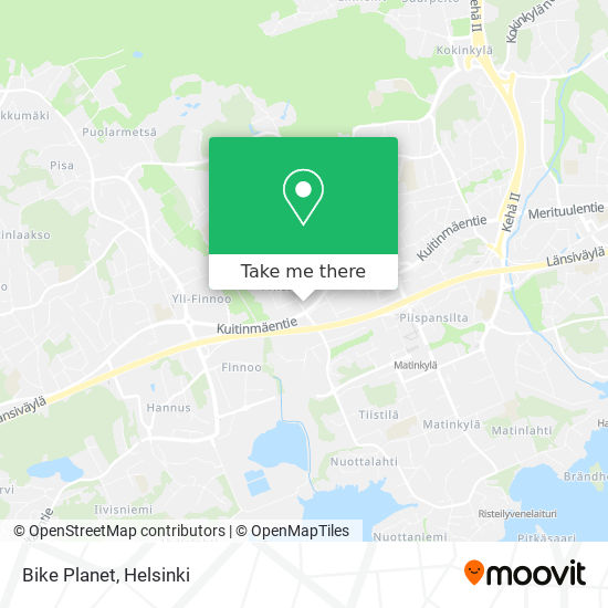 Bike Planet map