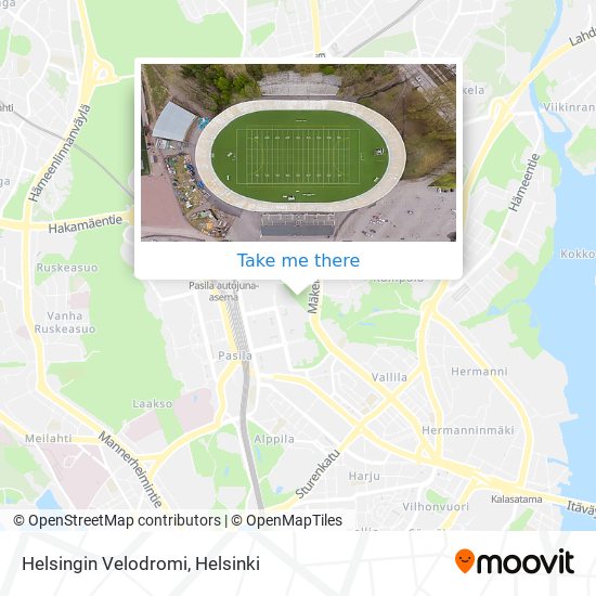 Helsingin Velodromi map