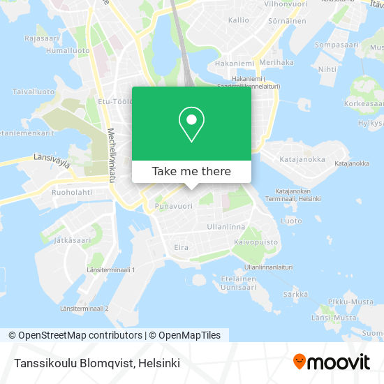 Tanssikoulu Blomqvist map