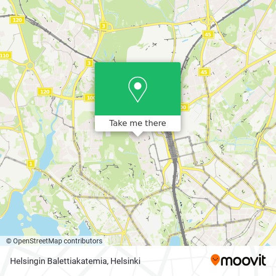 Helsingin Balettiakatemia map