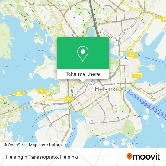 Helsingin Tanssiopisto map