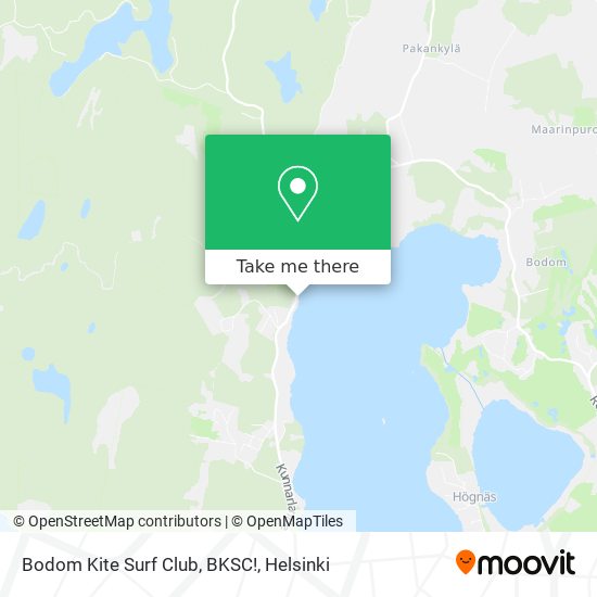Bodom Kite Surf Club, BKSC! map