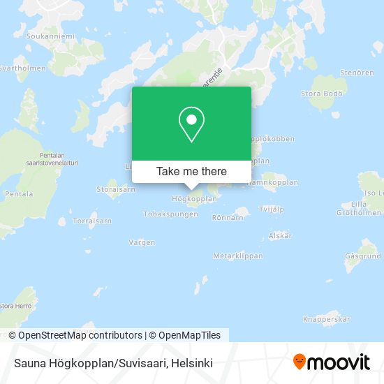 Sauna Högkopplan/Suvisaari map