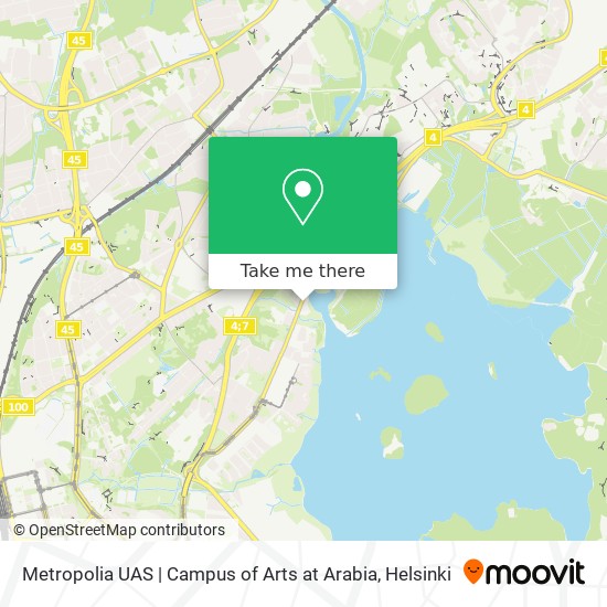 Metropolia UAS | Campus of Arts at Arabia map