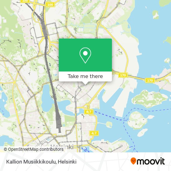 Kallion Musiikkikoulu map
