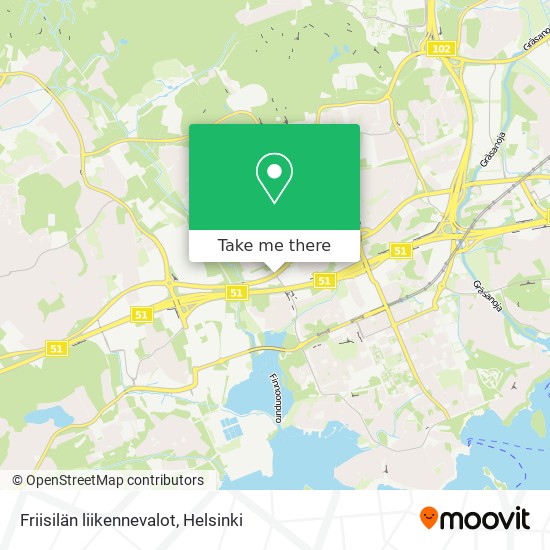 Friisilän liikennevalot map