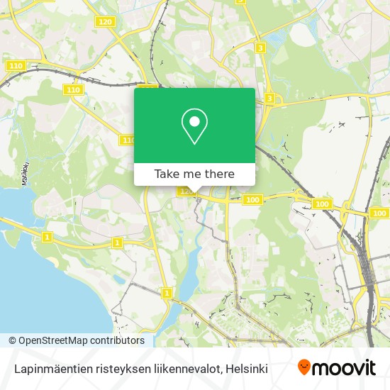 Lapinmäentien risteyksen liikennevalot map