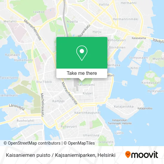 Kaisaniemen puisto / Kajsaniemiparken map