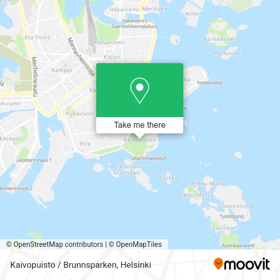 Kaivopuisto / Brunnsparken map
