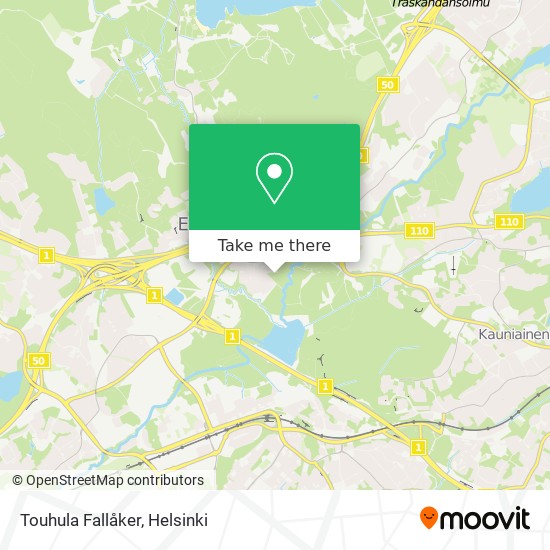 Touhula Fallåker map