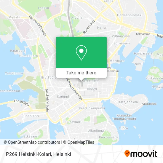 P269 Helsinki-Kolari map