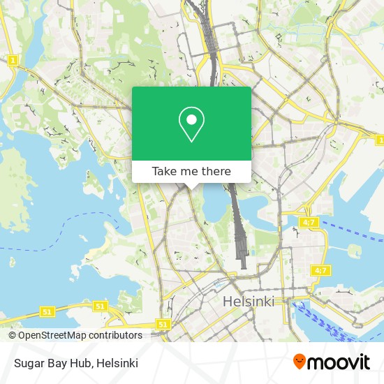 Sugar Bay Hub map
