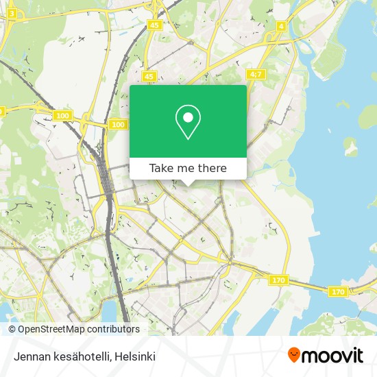 Jennan kesähotelli map