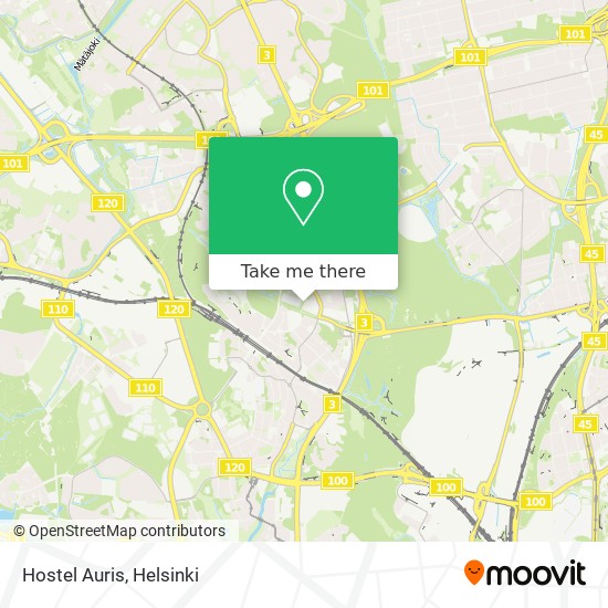 Hostel Auris map