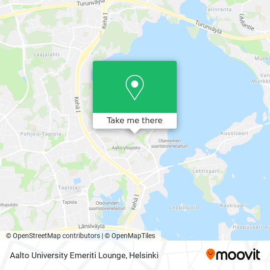 Aalto University Emeriti Lounge map