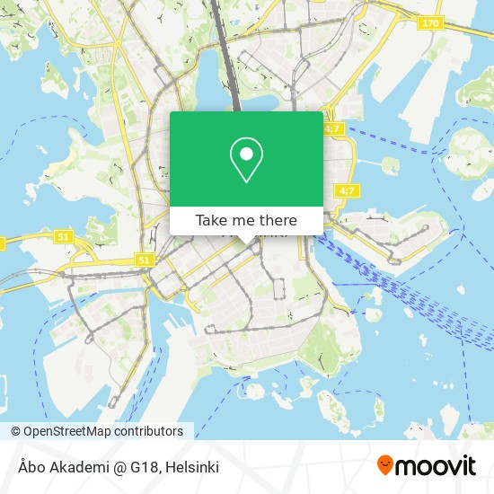 Åbo Akademi @ G18 map