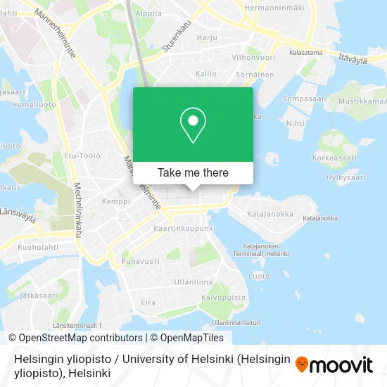 Helsingin yliopisto / University of Helsinki map