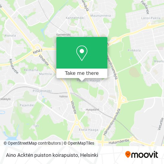 Aino Acktén puiston koirapuisto map