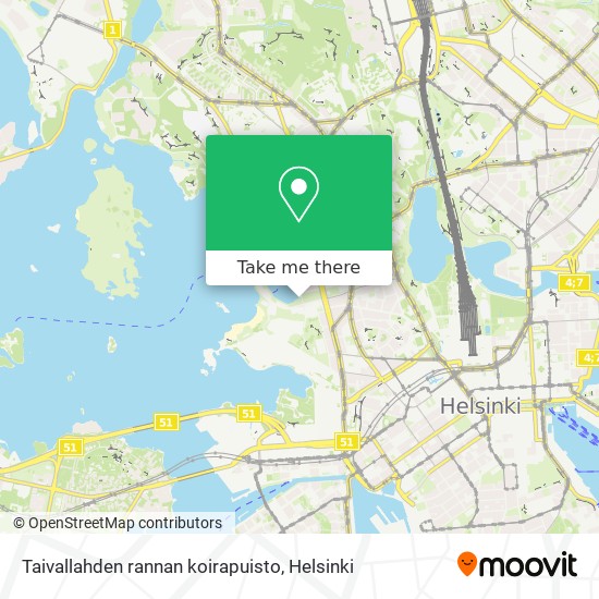 Taivallahden rannan koirapuisto map