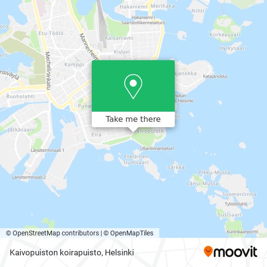 Kaivopuiston koirapuisto map