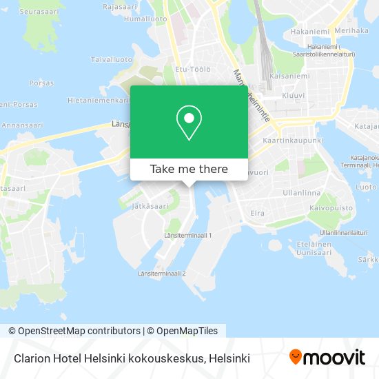 Clarion Hotel Helsinki kokouskeskus map