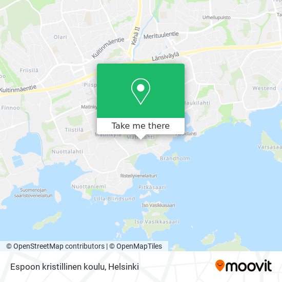 Espoon kristillinen koulu map