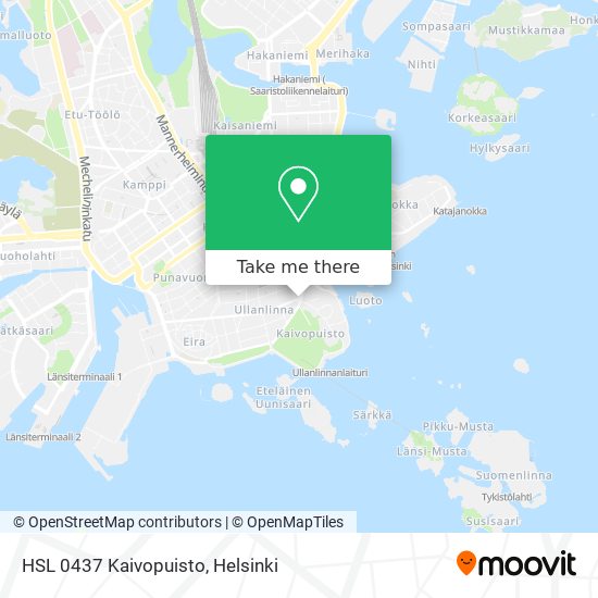 HSL 0437 Kaivopuisto map