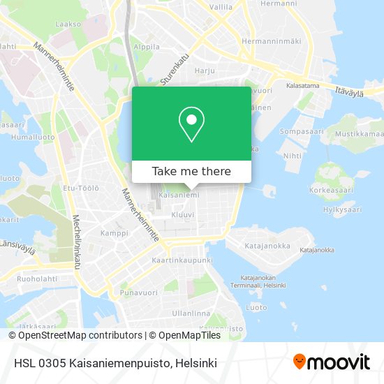 HSL 0305 Kaisaniemenpuisto map