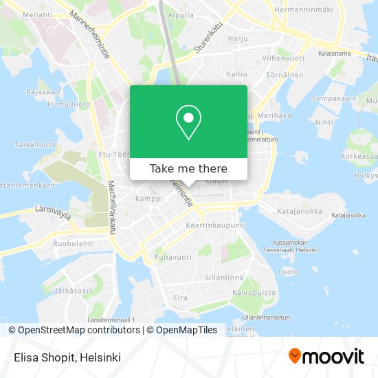 Elisa Shopit map