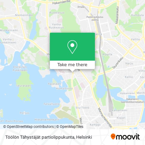 Töölön Tähystäjät partiolippukunta map