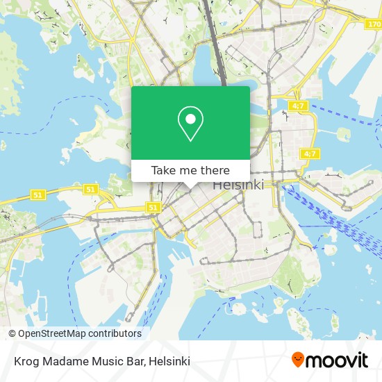 Krog Madame Music Bar map