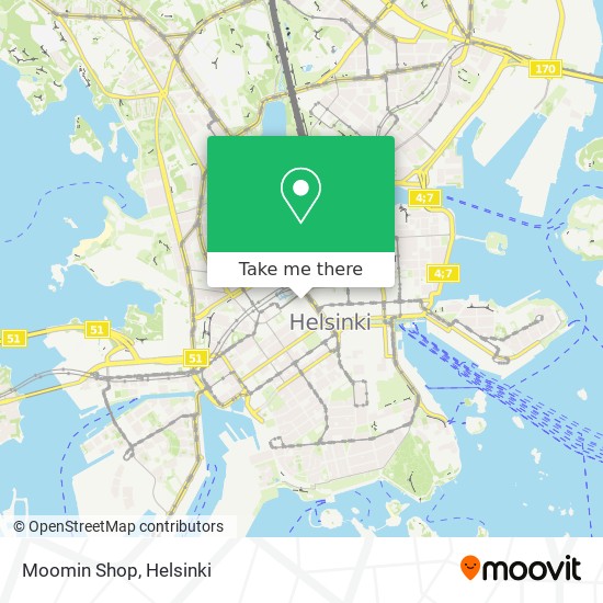 Moomin Shop map