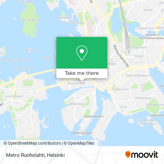 Metro Ruoholahti map