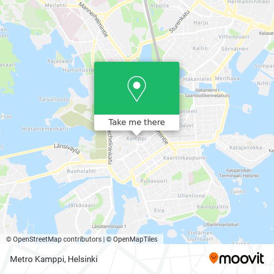 Metro Kamppi map