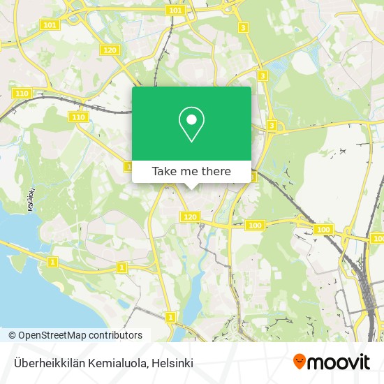 Überheikkilän Kemialuola map