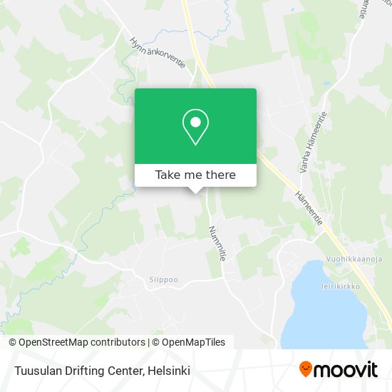 Tuusulan Drifting Center map