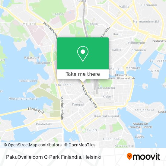 PakuOvelle.com Q-Park Finlandia map